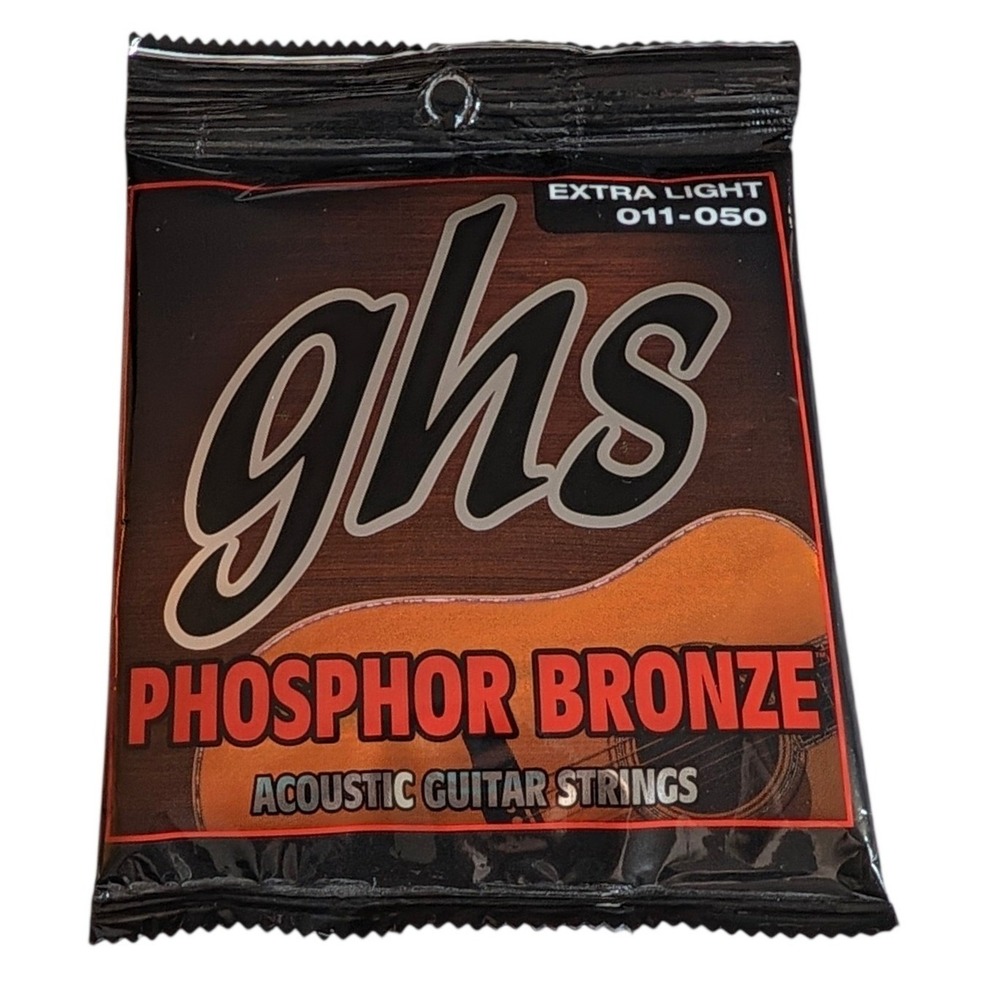 GHS Phosphor Bronze Acoustic Guitar Strings Extra Light 3 PACK 011-050 Set S315